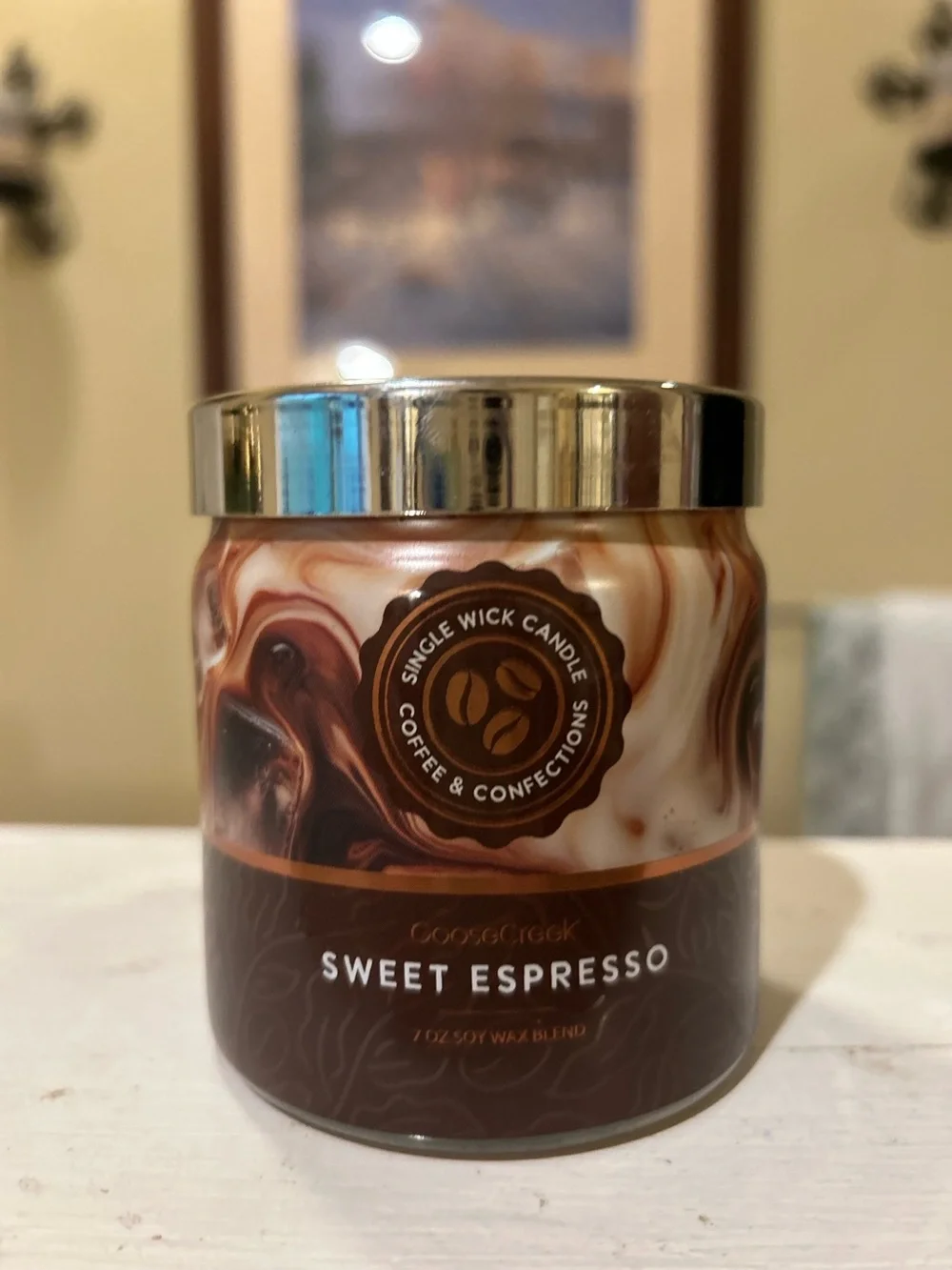 Goose Creek Sweet Espresso Scented Candle - Brown